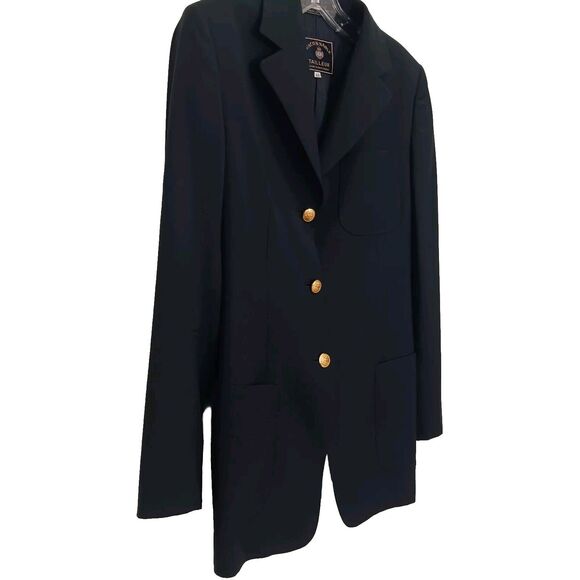 Faconnable Tailleur Albert Goldberg Navy Blue Women's BLAZER Sz 42 GOLD BUTTONS - Picture 6 of 11